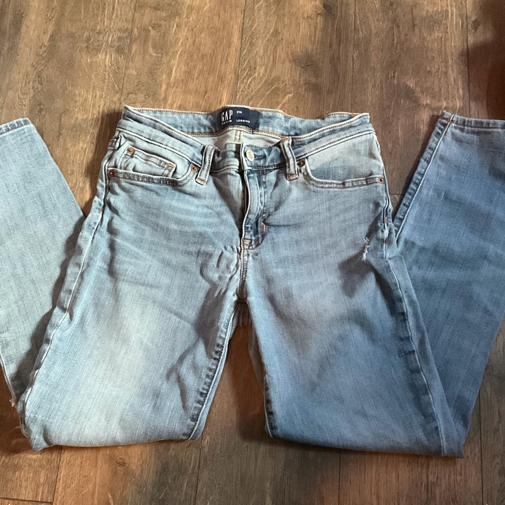 Light Wash Mid-Rise GAP Jeans